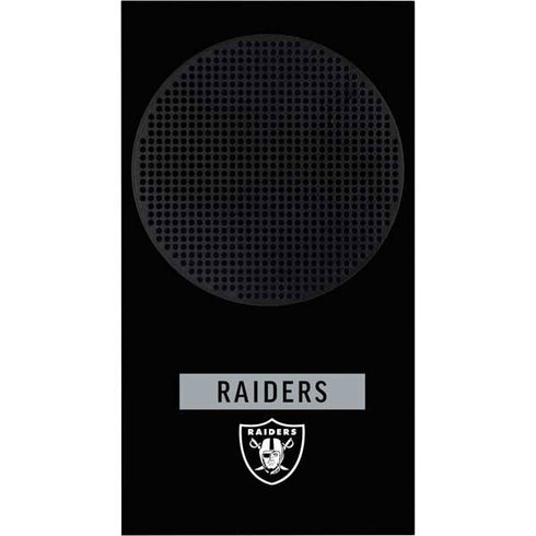 NFL Las Vegas Raiders Black Performance Series Xbox Series S Console Skin